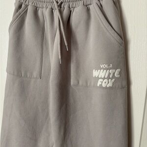 White Fox Sweatpants
